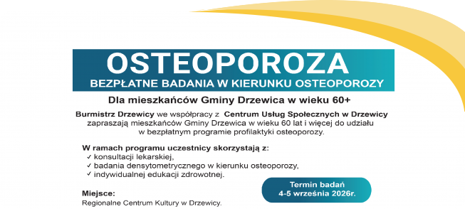 Badania w kierunku osteoporozy- plakat